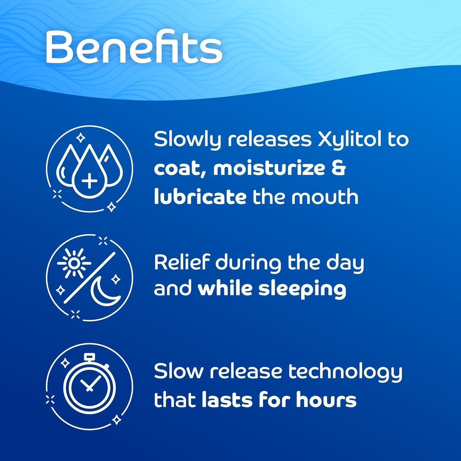 Oracoat Xylimelts Dry Mouth Relief Discs &ndash; Xylitol &ndash;Oral Adhering Discs for Day & Night Use &ndash; ARTG Listed &ndash; Non-Acidic, Time-Release Formula 3 Bottles (240, Slightly-Sweet Flavor) image number 3