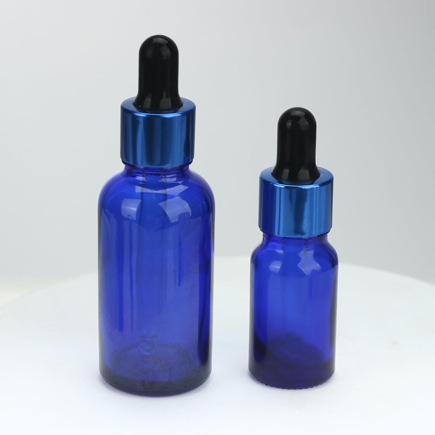 COSIDEA 30 Pcs Empty 10Ml 0.33Oz Blue Dropper Bottle Essential Oil Droppers for Liquids Travel Containers Refillable Wholesale image number 4