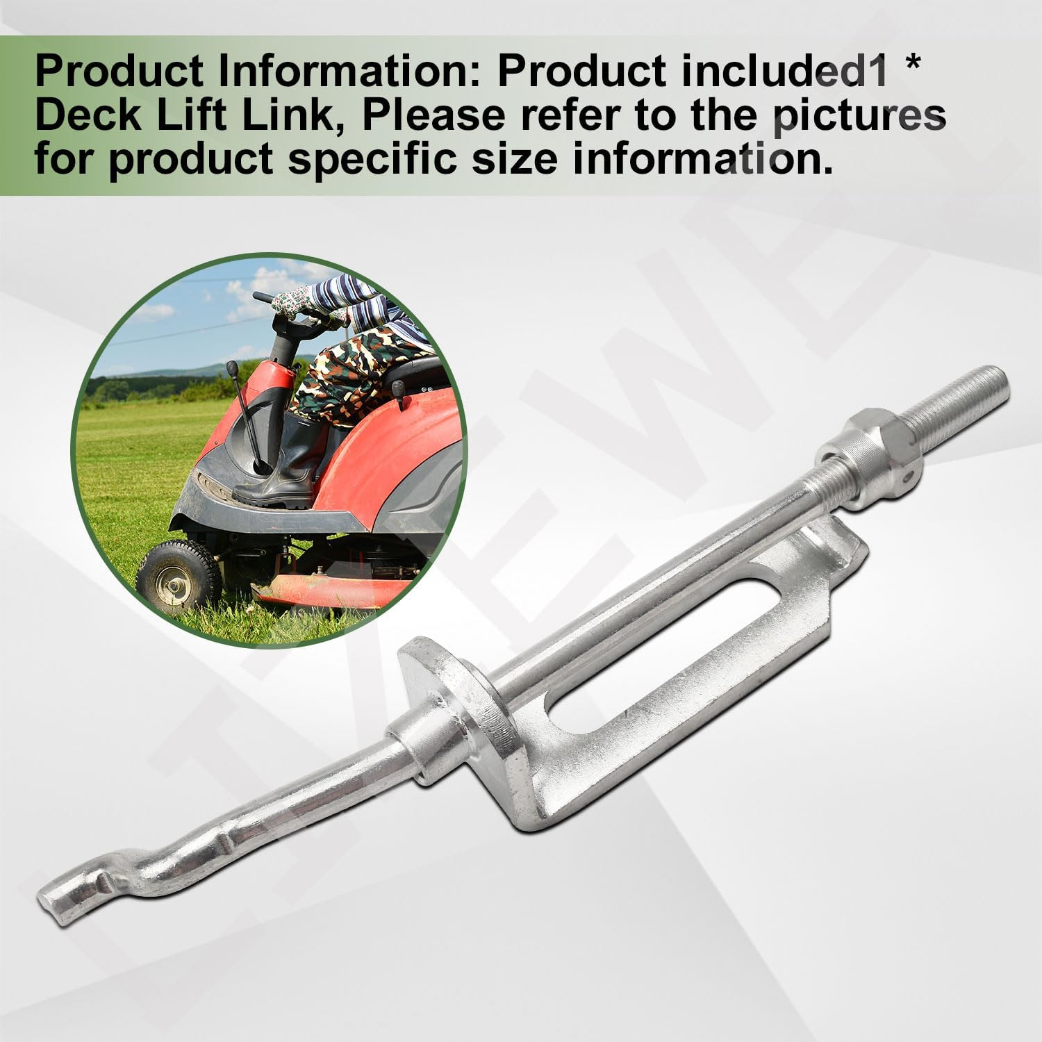 589464807 Link Lift Susp Mower Rear Compatible with Husqvarna YTH20K46 and Most LT CT TS YT Series Riding Lawn Mower, Replaces 532195181 589464803, 1 X Link Assembly (1 Pcs) image number 1