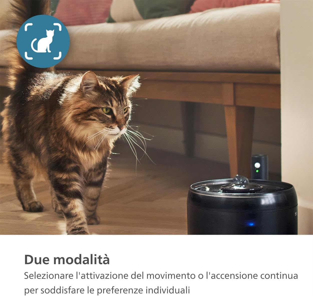Philips Pet Series Cat Fountain, Intelligent Drinking Fountain, Leak Protection, Refill Monitoring, Motion Activation, Whisper Quiet (PAW3210/02)