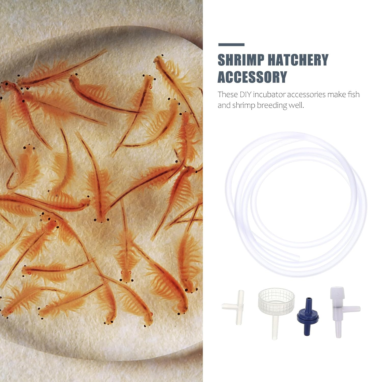 ASAKKURA 2 Sets Brine Shrimp Hatchery Kit 5Pcs DIY Breeding Accessories Aquarium Artemia Egg Incubator for Fish Tank Aquatic Pets image number 5