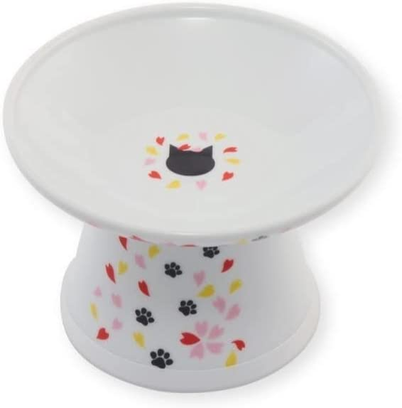 Necoichi Extra Wide Raised Cat Food Bowl (Sakura Limited Edition, Extra Wide) image number 3