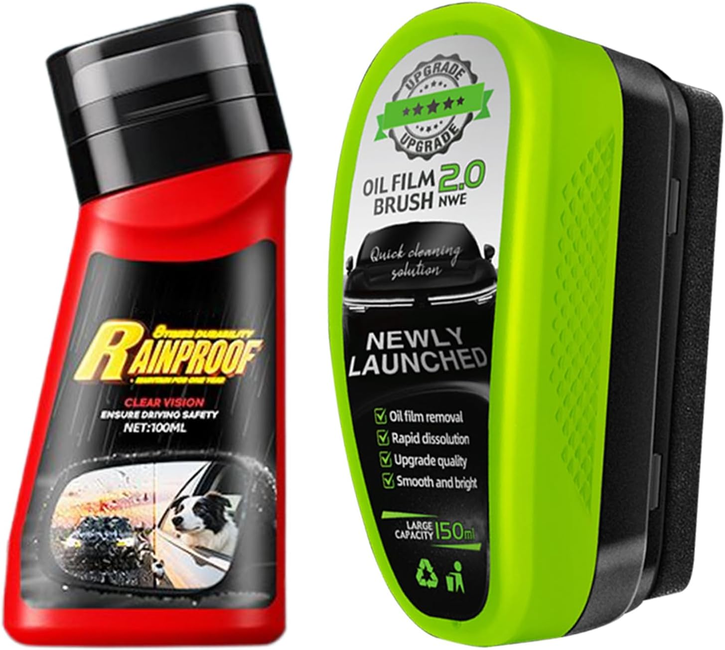 Glass Cleaning Board - Automotive Exterior Cleaner | Hydrophobic Glass Window Cleaner for Windshield SUV Truck Sedan Morning Foggy Weather Daily Care Rainy Driving image number 3