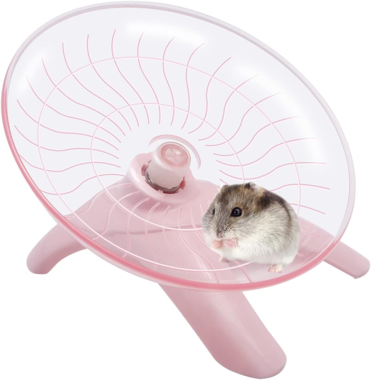 Hamster Wheel Hamster Flying Saucer Silent Exercise Wheel Running Wheel for Dwarf Hamsters Gerbil Mice Small Animals (Blue)