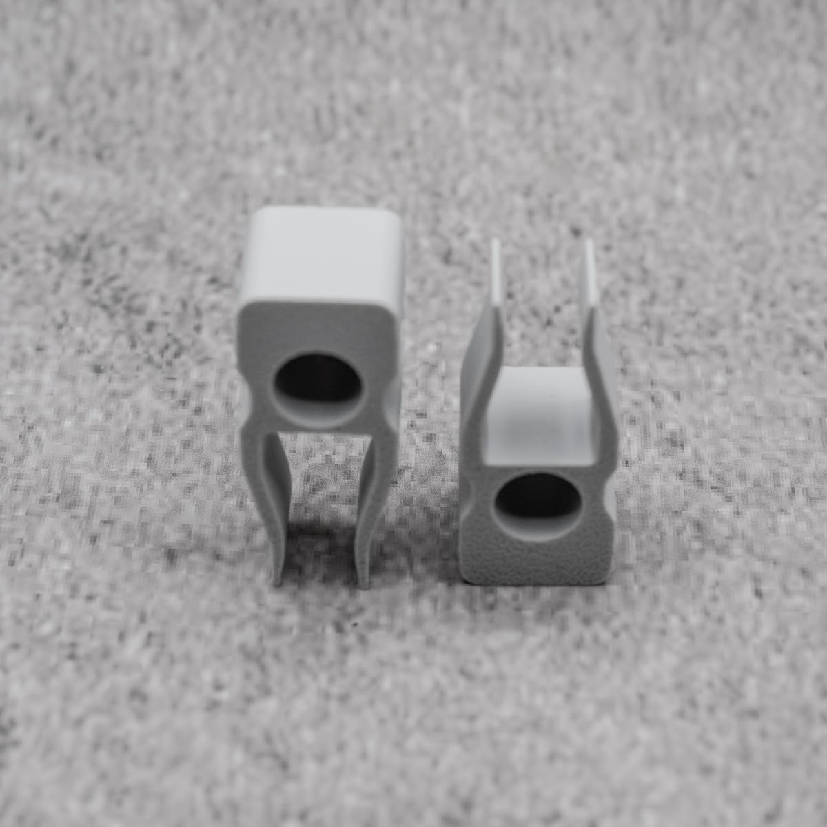 ULEIVA Pack of 2 Replacement Sliding Door Stopper Grey Compatible with IKEA Pax Hasvik Grimo Cabinet Door Stopper 128866 (Grey) - White image number 2