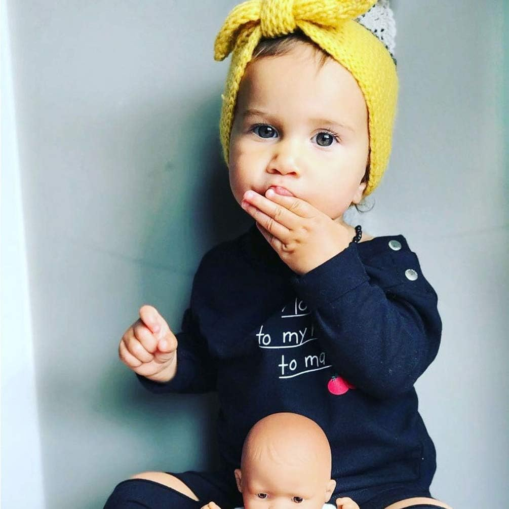 IZUS Turban Headband Baby Girl - Warm Rabbit Knot Hair Band, Knit Head Wrap for Newborn, Toddler and Children image number 7