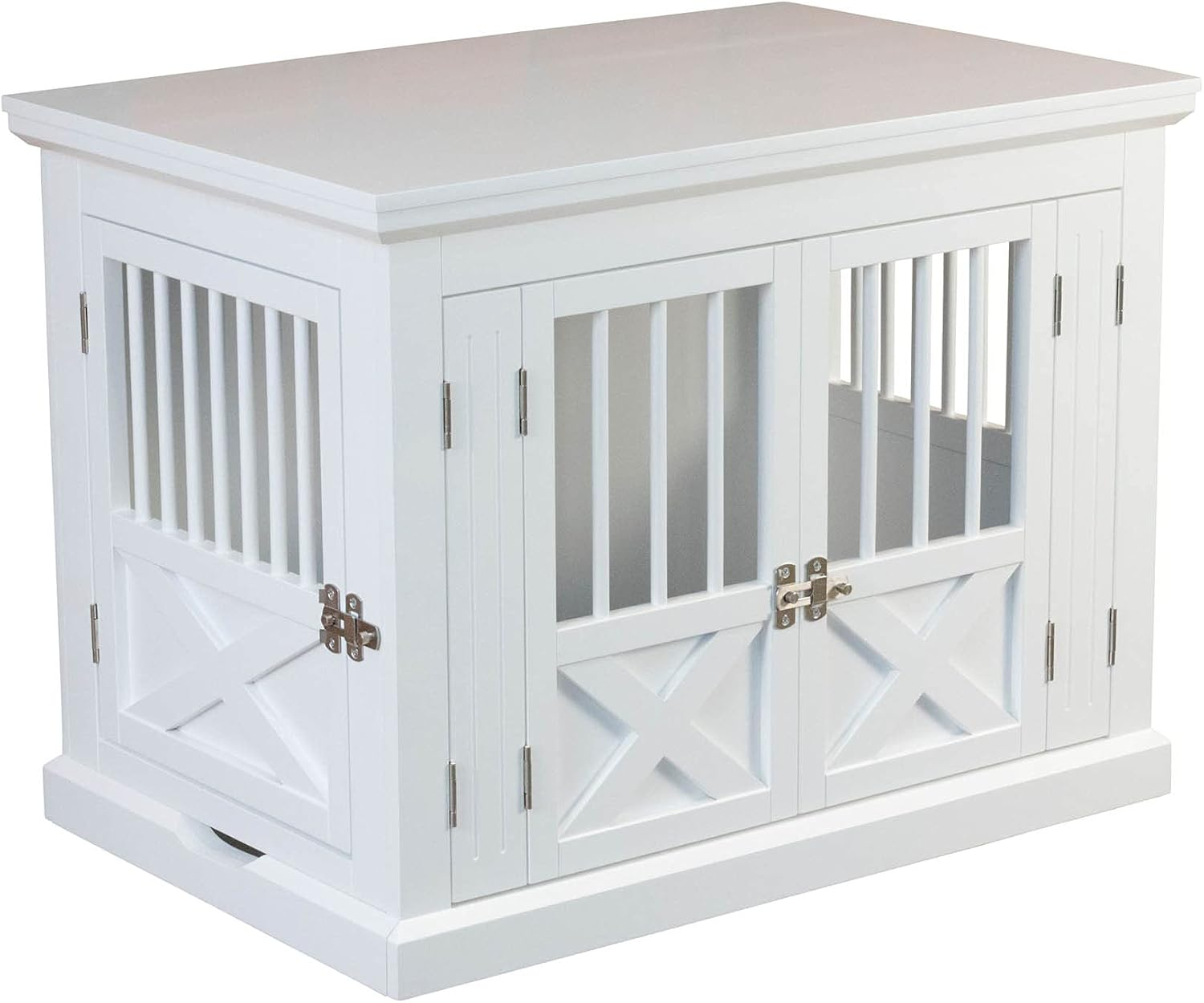 Zoovilla PTH0662020110 Triple Door Dog Crate, Medium, White