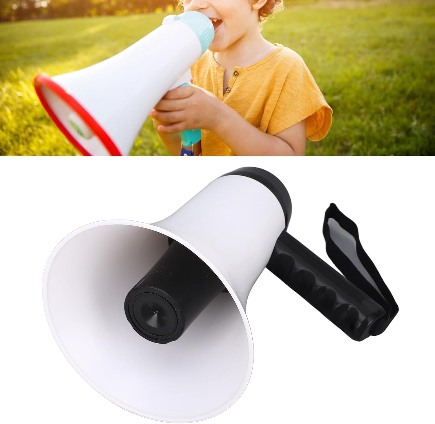 Handheld Megaphone Loud Support Recording, Portable Megaphone Rechargeable for Broadcasting Stall, Portable Loud Speaker Bullhorn image number 6