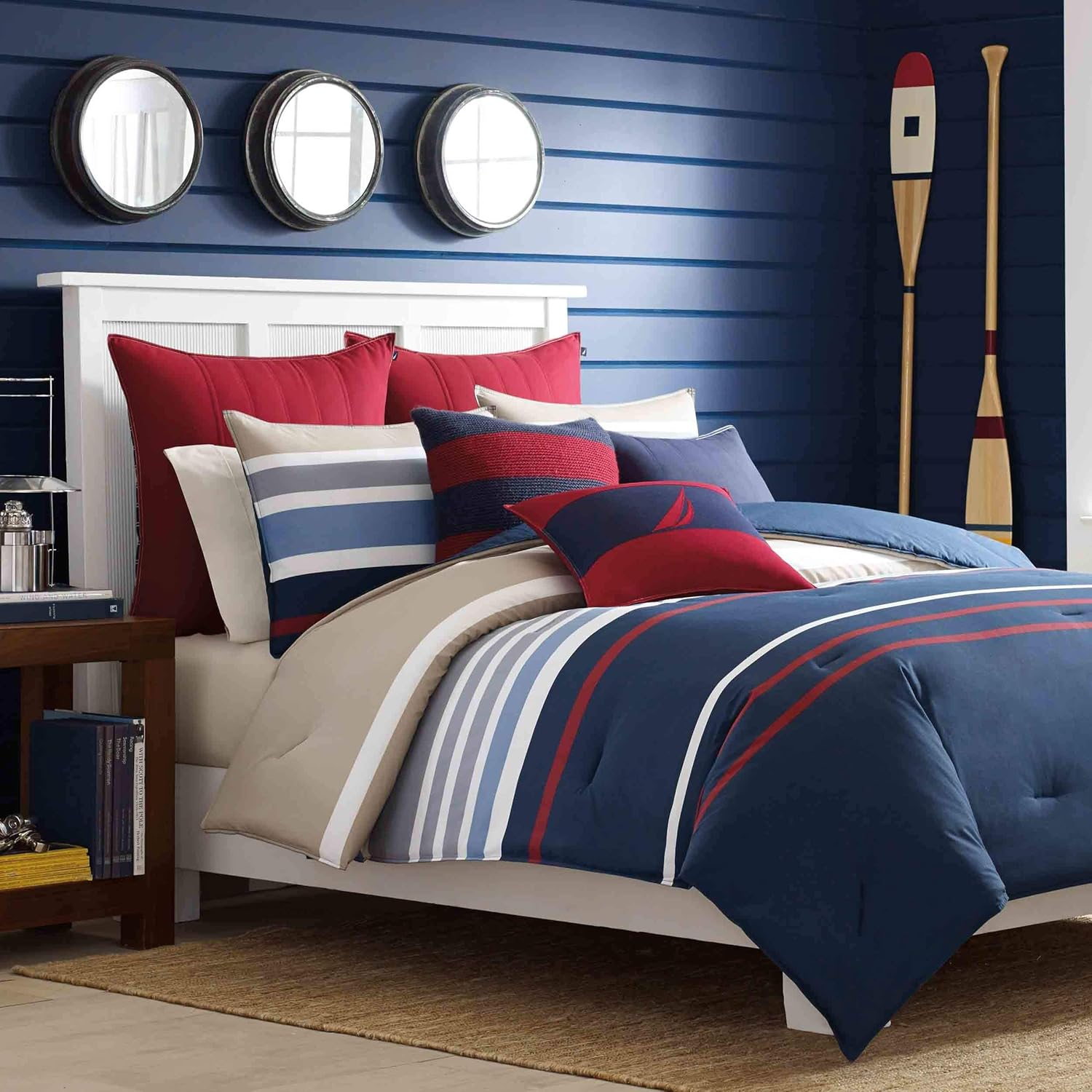 Nautica Bradford Duvet Cover Set, Full/Queen image number 2