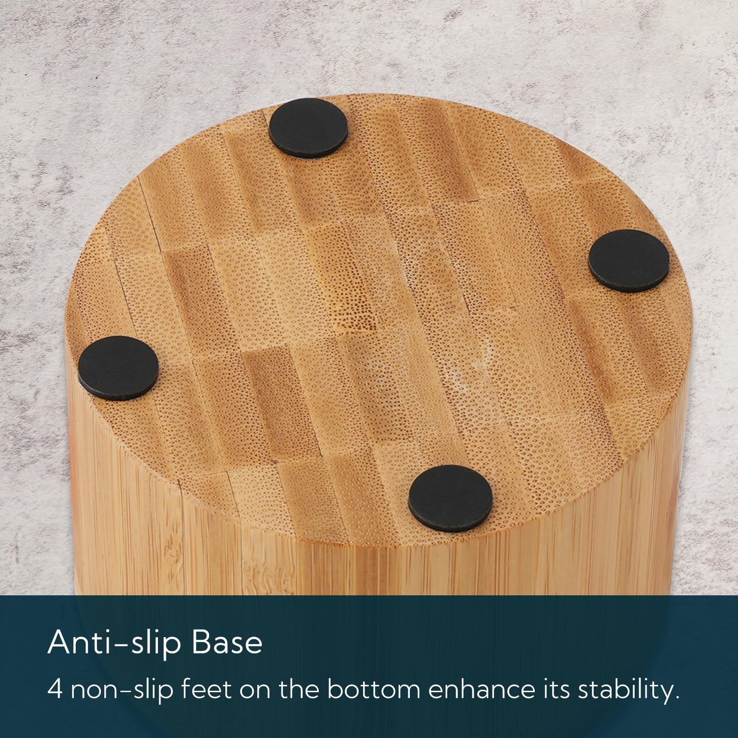 Bamboo Salt Cellar Bowl Box with Swivel Magnetic Lid to Avoid Dust, Elegant Kitchen Salt Container Holder with to Storage Pepper Spice Bath & Sea Salts, 6Oz（Built-In Spoon） image number 5