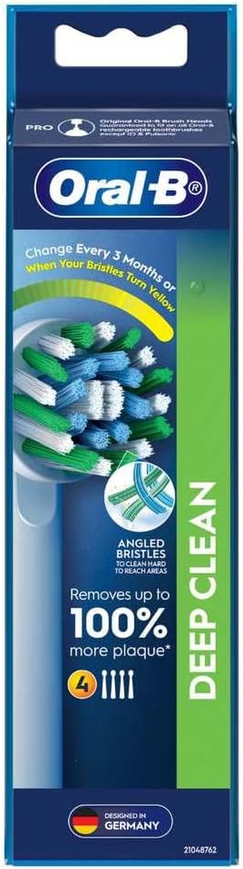 Oral-B [GENUINE] Floss Action Clean Electric Toothbrush Replacement Heads, 3 Pack