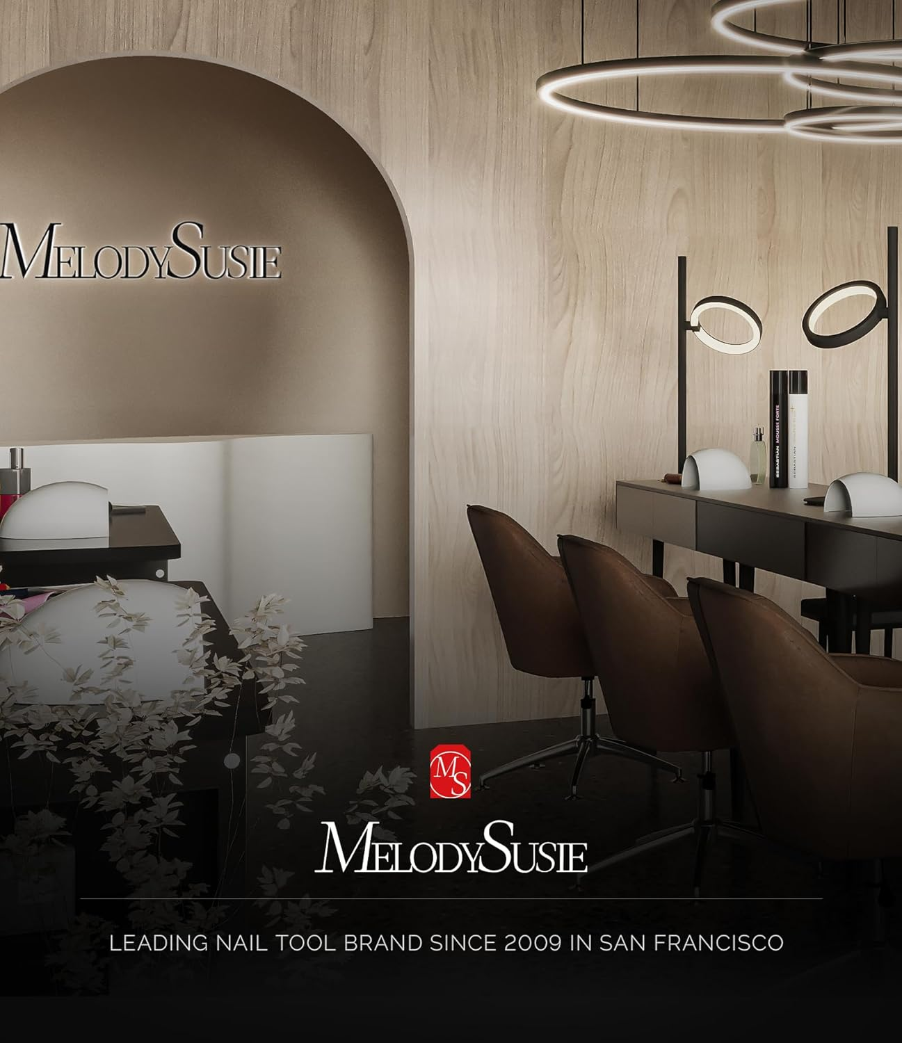 Melodysusie Professional Nail Drill 30000RPM, SC320D Rechargeable Electric Nail Machine, Cordless Nail E File for Acrylic Gel Nails, 8Pcs Nail Drill Bits 106Pcs Sanding Bands, Selene Pink image number 1