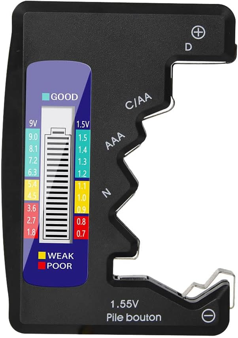 BT-886 Portable Battery Indicator - Compact Lithium Level Tester with Digital Display Voltage Meter and Volt Monitor Detector