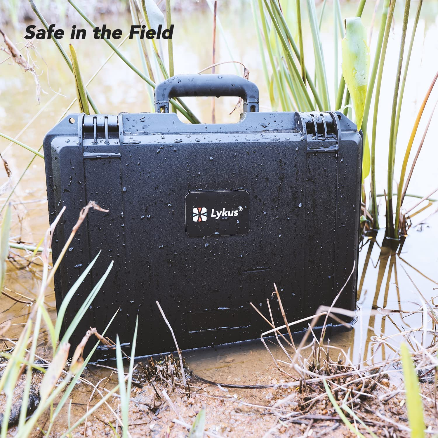 Lykus Titan AT110 Waterproof Hard Case for DJI Avata, Goggles 2/Goggles Integra, and FPV Remote Controller, Support up to 9 Avata Batteries and 3 Goggles Batteries [CASE ONLY], Black, 42.5X34.5X18 Cm, image number 2