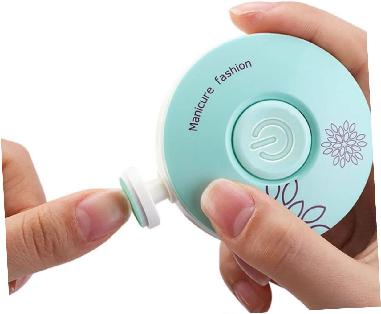 Kisangel Electric Nail File Set Nail File Cuticle Pusher Buffing Block Drill Clippers Scissors Manicure Tool Safe for Boys and Girls image number 6