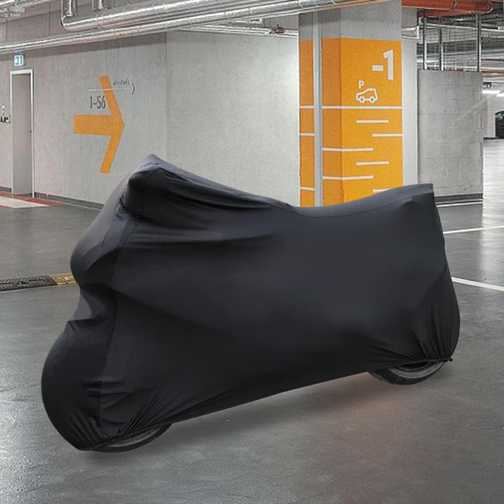 BIHEE Indoor Motorcycle Cover Universal Dustproof Cover Soft Stretch Durable Motorbike Cover for All Motor,104 Inches image number 5