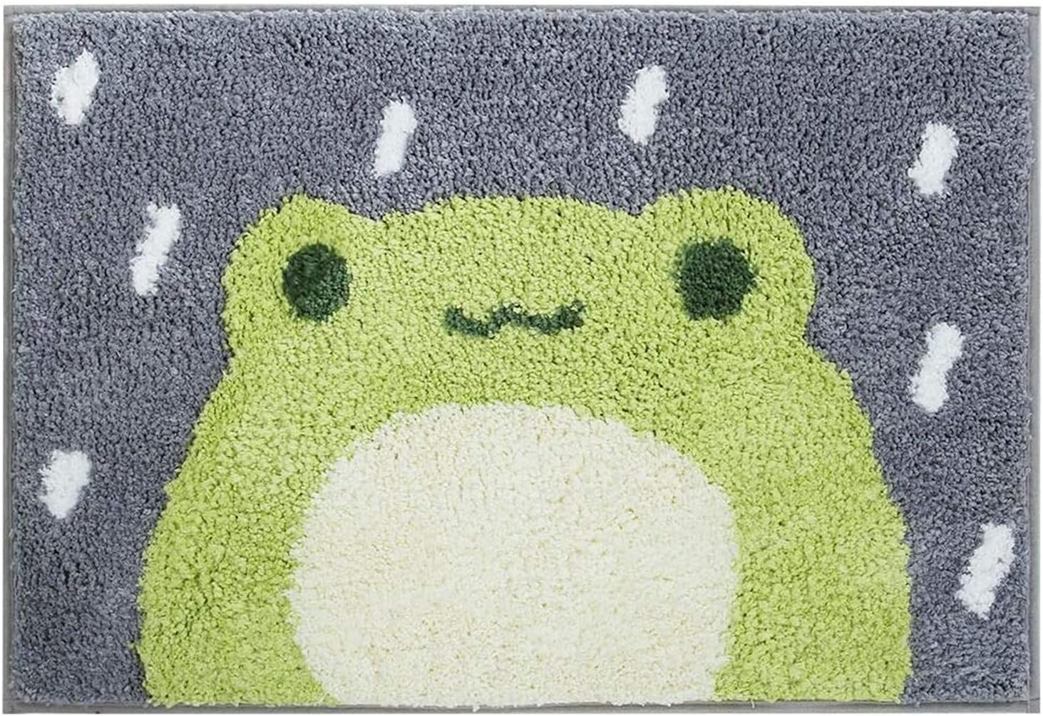 Ankah Bath Mat Cute Shower Rug, Luxury Shaggy High Absorbent and anti Slip, Machine Washable Fit for Bathtub, Shower and Bath Room, 18" X 26", Cute Dog