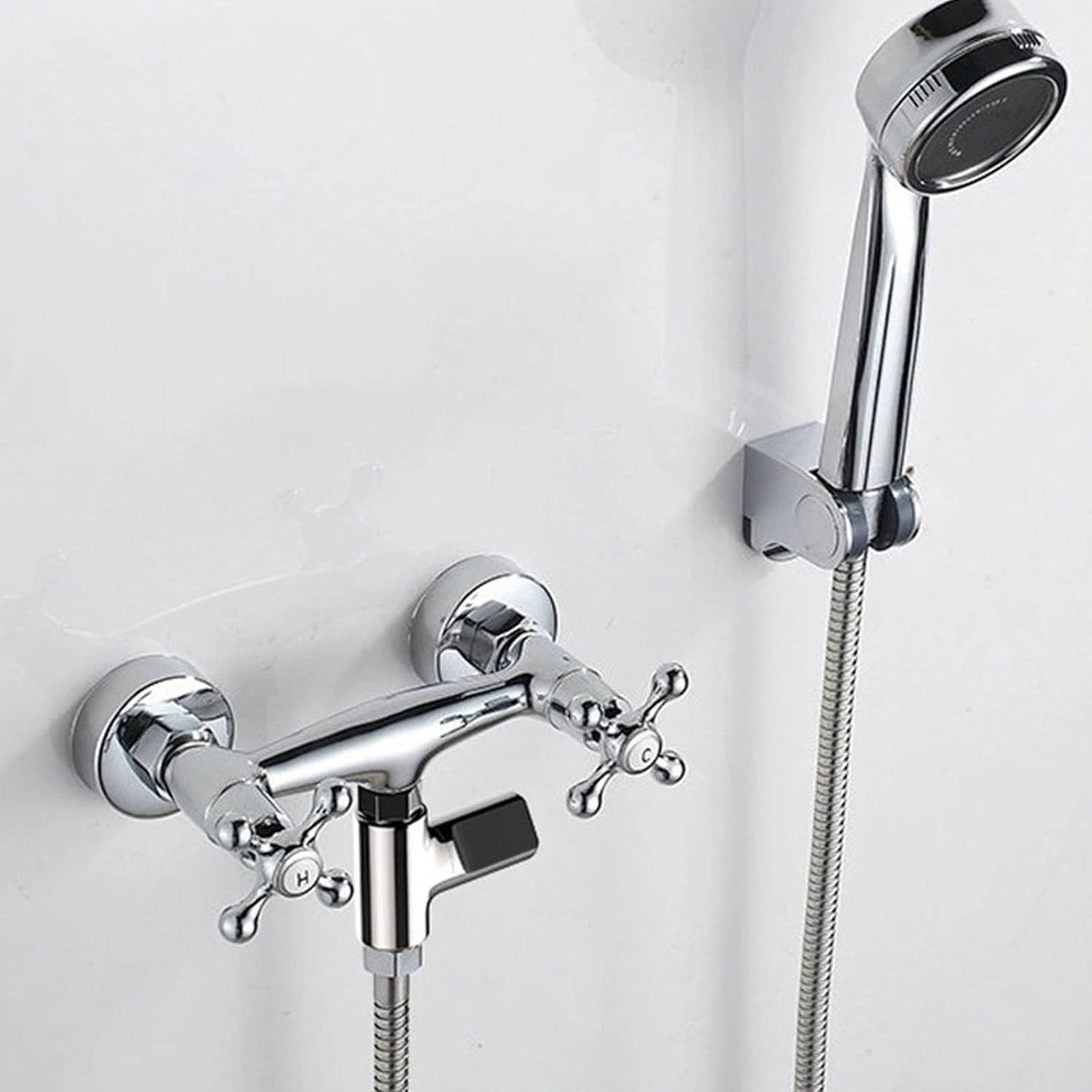 Water Temperature Meter Display Shower Home Water Flow Temperature Silver First Generation image number 3