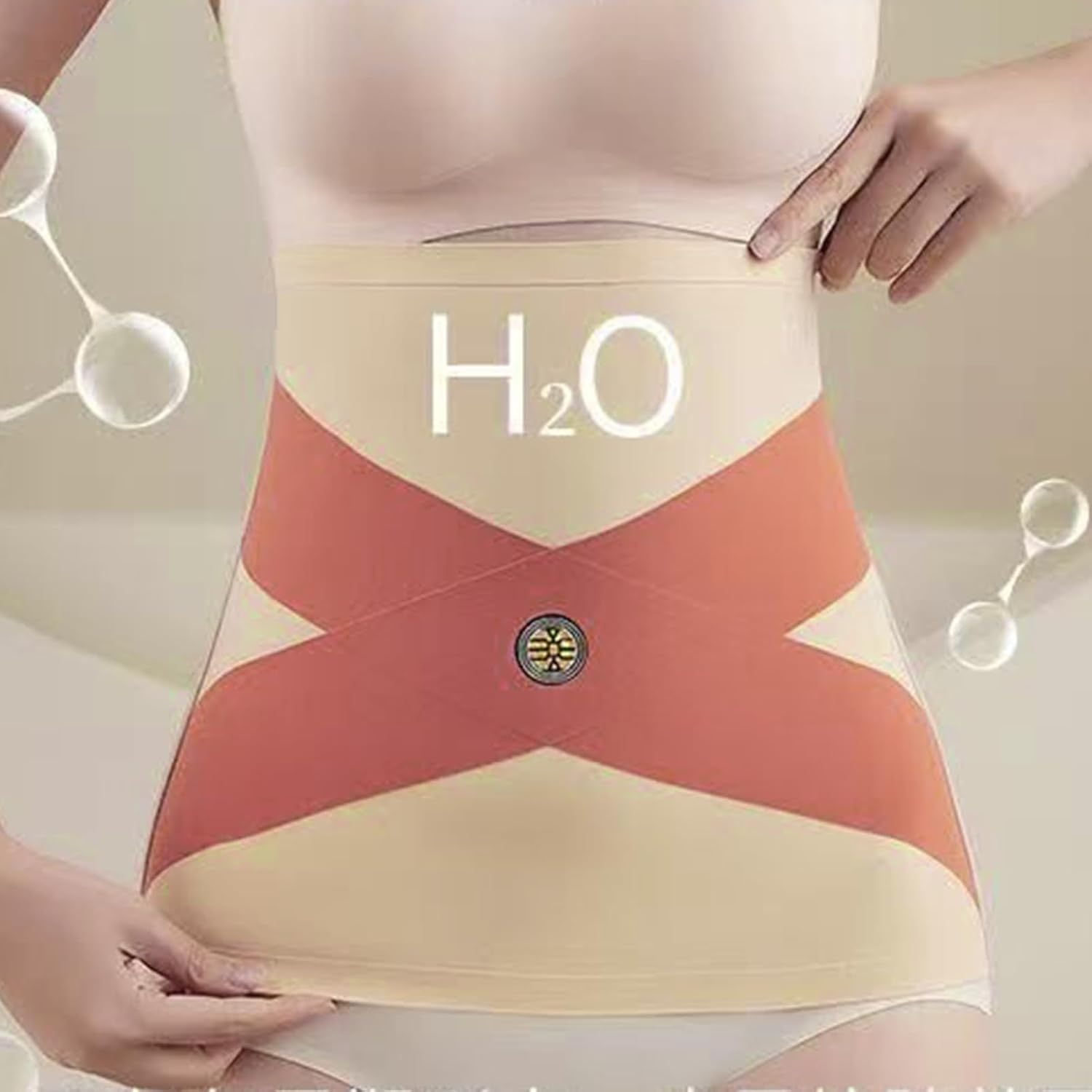 2PCS Waist Trainer Corset,Tummy Control Waist Trainer Corset Adjustable | Seamless Nylon Belly Band, Breathable Cincher Washable Girdle for Running, Working, Dating image number 3