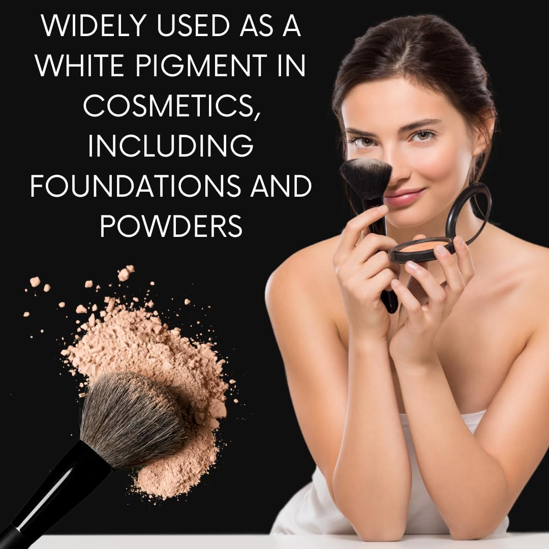 Mganna 100% Natural Non-Nano & Uncoated Titanium Dioxide Powder for Skin Hair and Health Care 0.5 LBS / 227 GMS image number 4