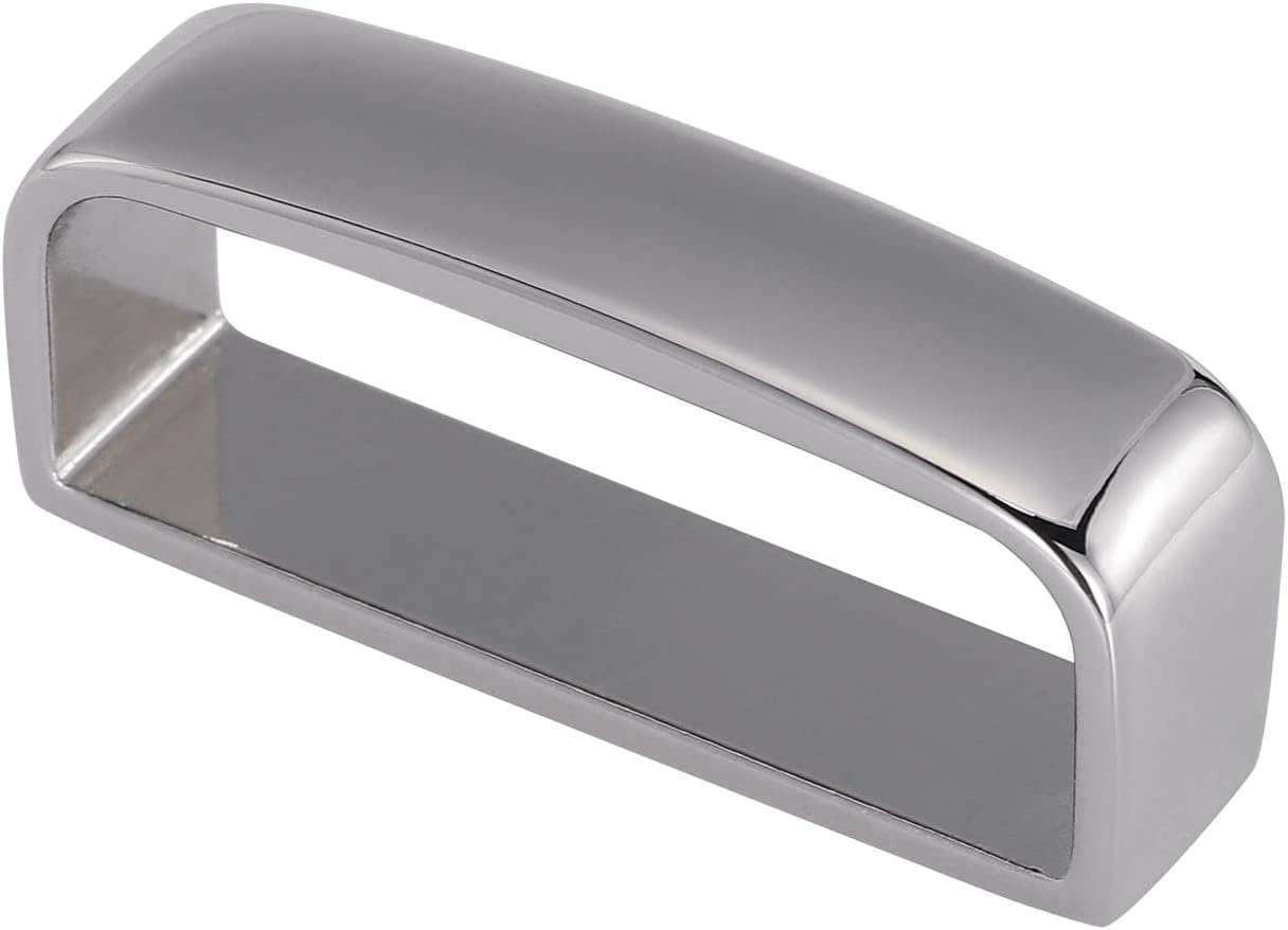 Black Belt Loop Keeper 1 1/2" (38Mm-40Mm) Belt Loop Men'S Belt Buckle Accessories-Gift Box