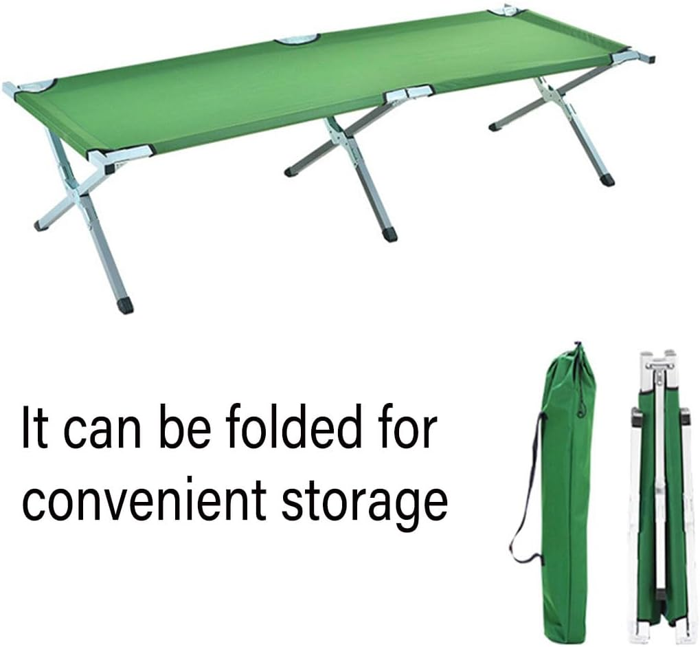 AIMALL Outdoor Folding Bed - Portable Aluminum Camp Bed, Ultra-Light Emergency Relief Bed for Camping, Lunch Breaks, and Outdoor Use - Outdoor-Folding-Bed-Blue image number 2