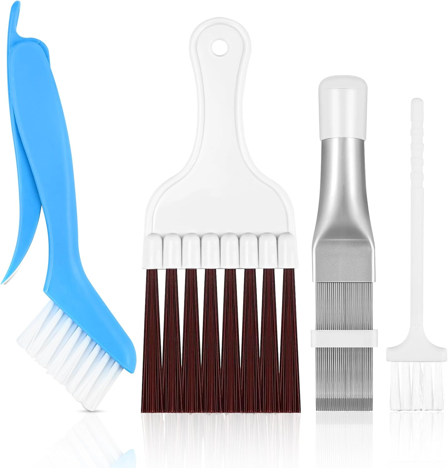 FLEXNOVA Slat Comb Dryer, Pack of 4 Condenser Comb Dryer, Radiator Comb, Dryer Cleaning Brush, Dryer Brush Cleaning, Condenser Comb for Cleaning Air Conditioners, Refrigerators Evaporation image number 4