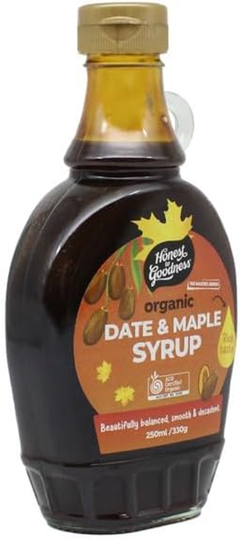 Honest to Goodness, Organic Date & Maple Syrup, 250Ml - an Exquisite Blend of Nature'S Finest Sweetness. a Journey of Rich Caramel Notes and Premium Canadian Maple. image number 1