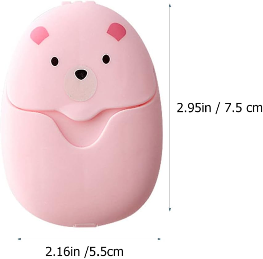 BESPORTBLE Hand Soap Flakes Disposable Travel Soap Box Outdoor Flakes Foaming Papers image number 1