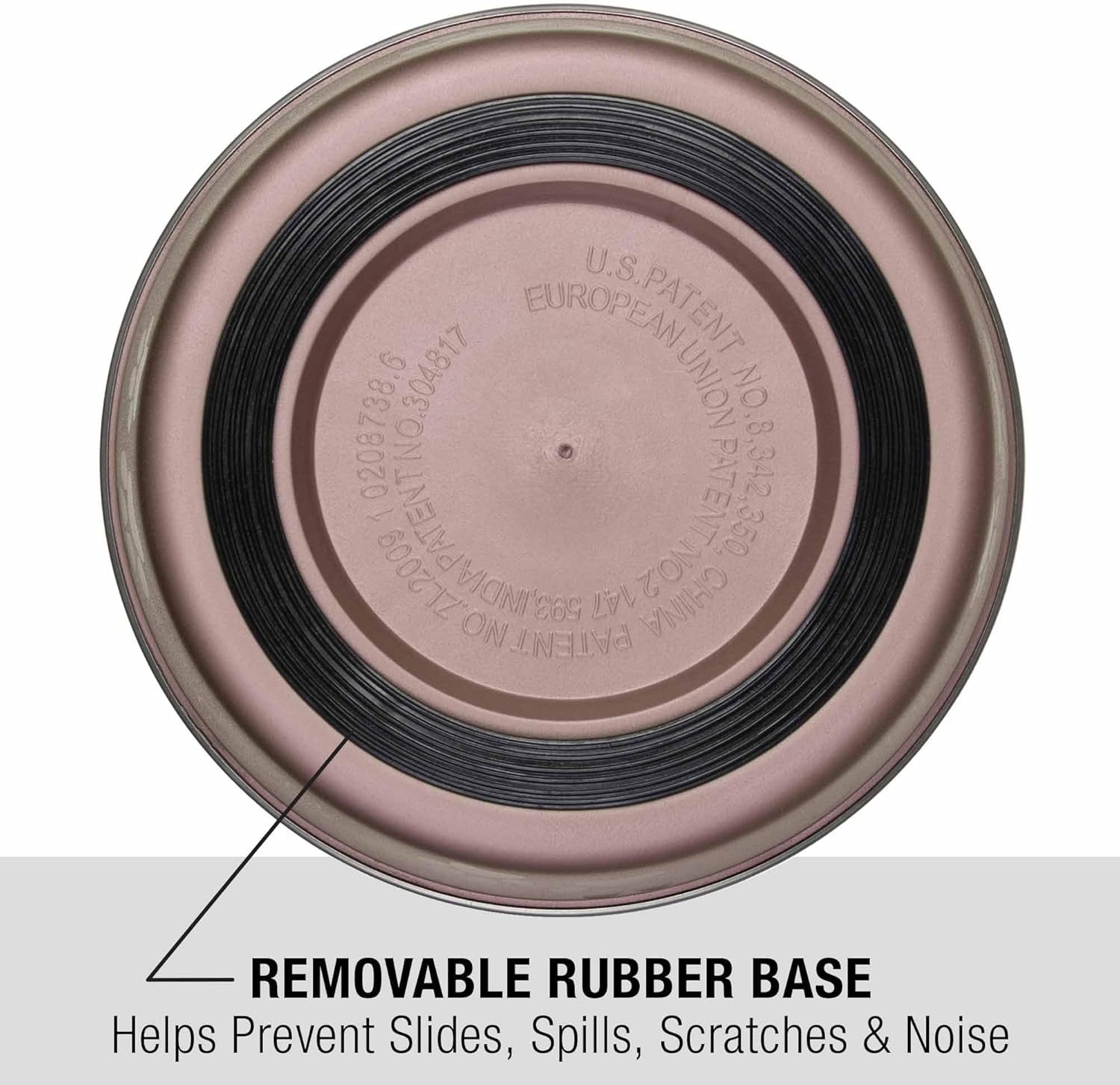 Loving Pets - Bella Bowls - Dog Food Water Bowl No Tip Stainless Steel Pet Bowl No Skid Spill Proof (Large, Grape Purple) image number 4