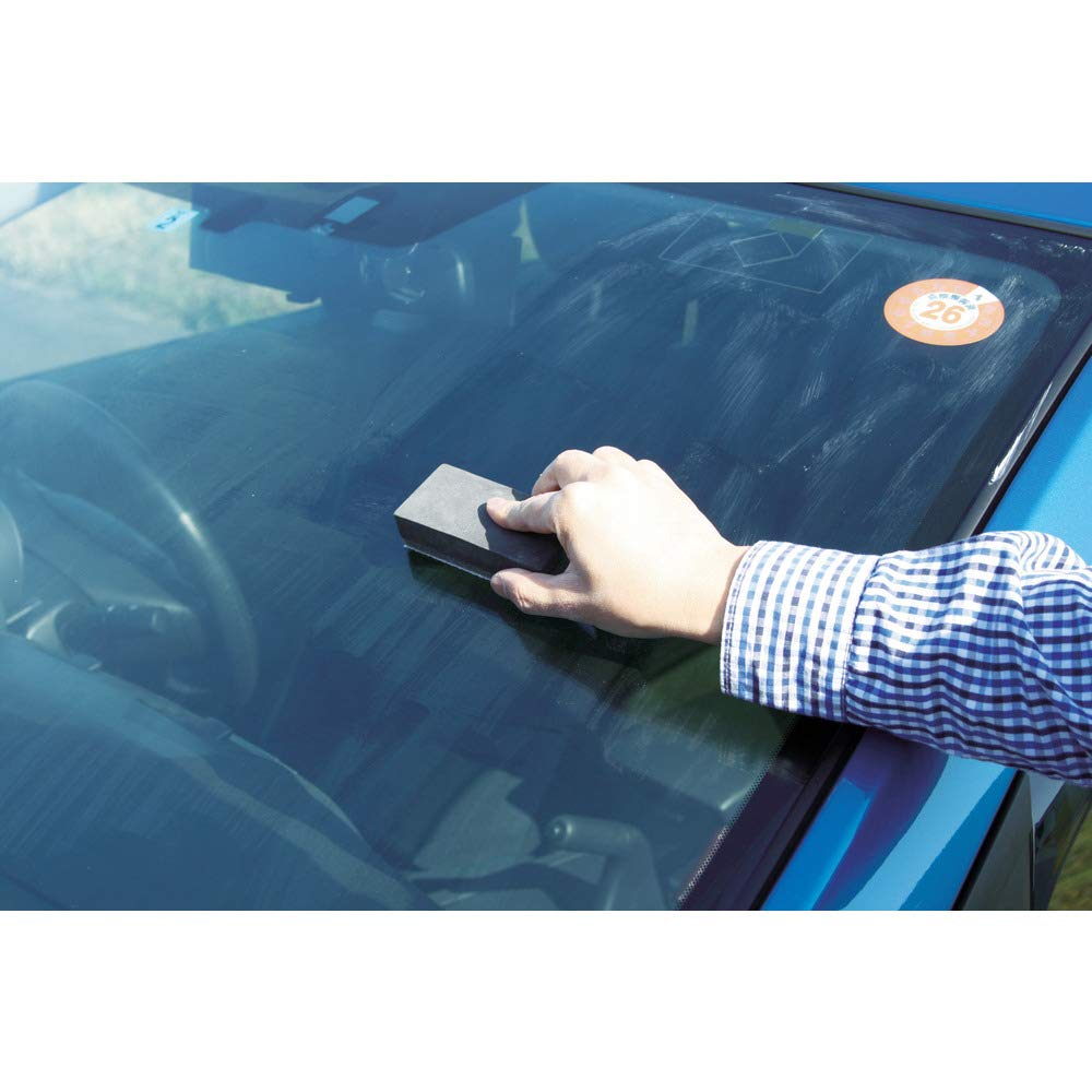 SOFT99 Glass Compound Z 100 Ml - Abrasive Cleaner for Car - Hydrophobic Coating Preparation - Remove Oily Stains & Remains of Other Coatings - Applicator Sponge Included image number 6