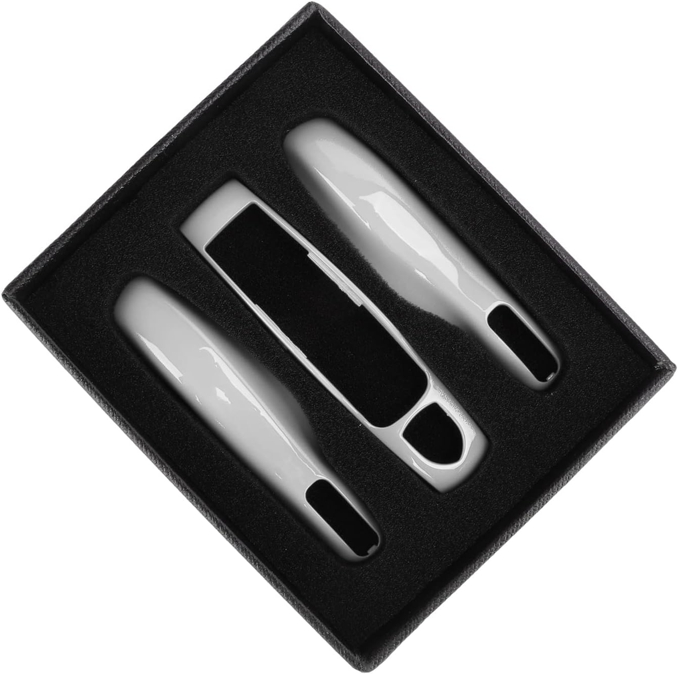 Key Fob Shell Cover for Porsche 911 & 718 - Durable Protective Car Key Case Replacement, Easy Installation (Grey) - Charcoal Grey image number 2