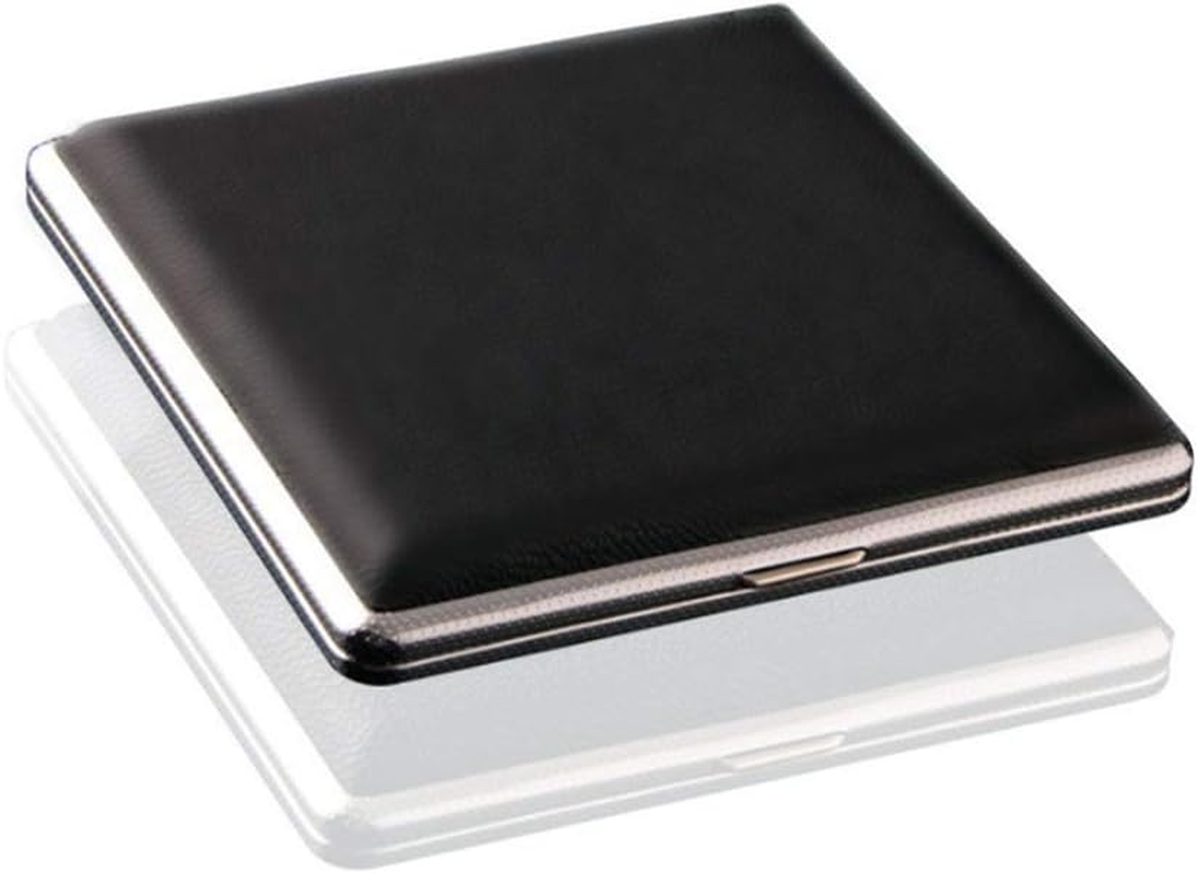 Leather Black Cigarette Case Holds 20 Cigarette (For Regular Size and King Size 84Mm Only)