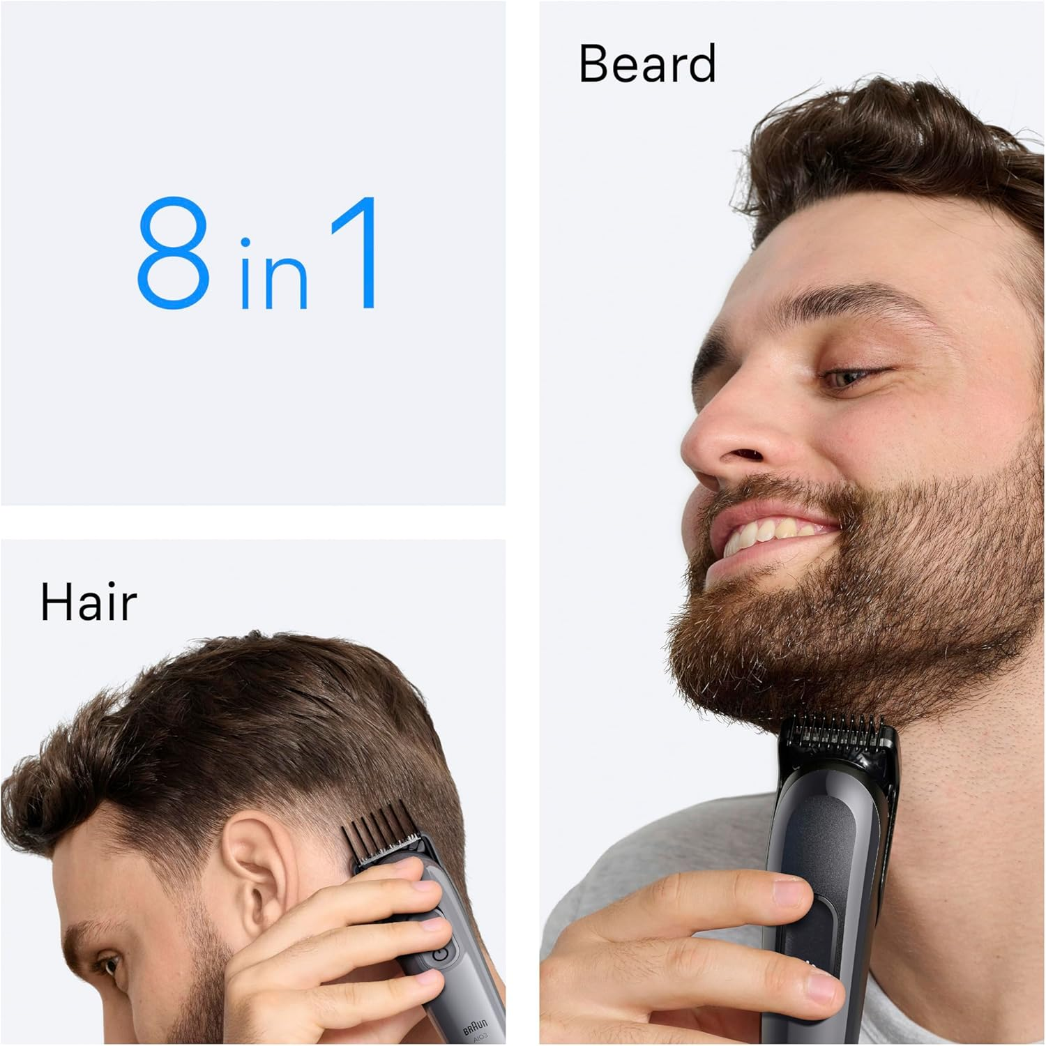 Braun AIO3540 All-In-One Series 3 Beard Trimmer with 8In1 Grooming Kit image number 3