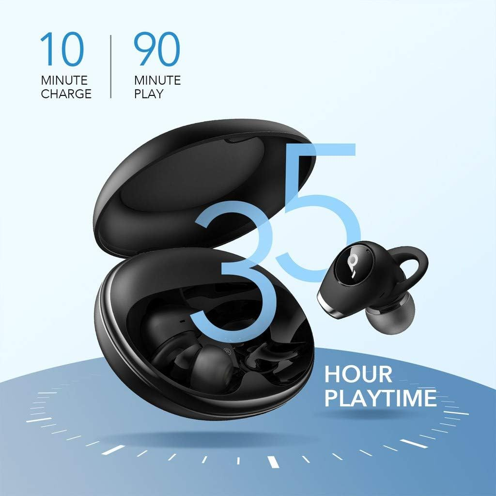 Anker Soundcore by Anker Life Dot 2 NC, Multi-Mode Noise Cancelling Wireless Earbuds, ANC Bluetooth Earbuds with 4-Mic Clear Calls, 35-Hr Playtime, and Deep Bass, Fast Charging, and App Standard Black image number 2