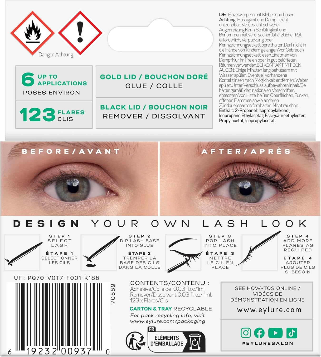 Eylure Salon Extensions No Filter Eye Lashes image number 2