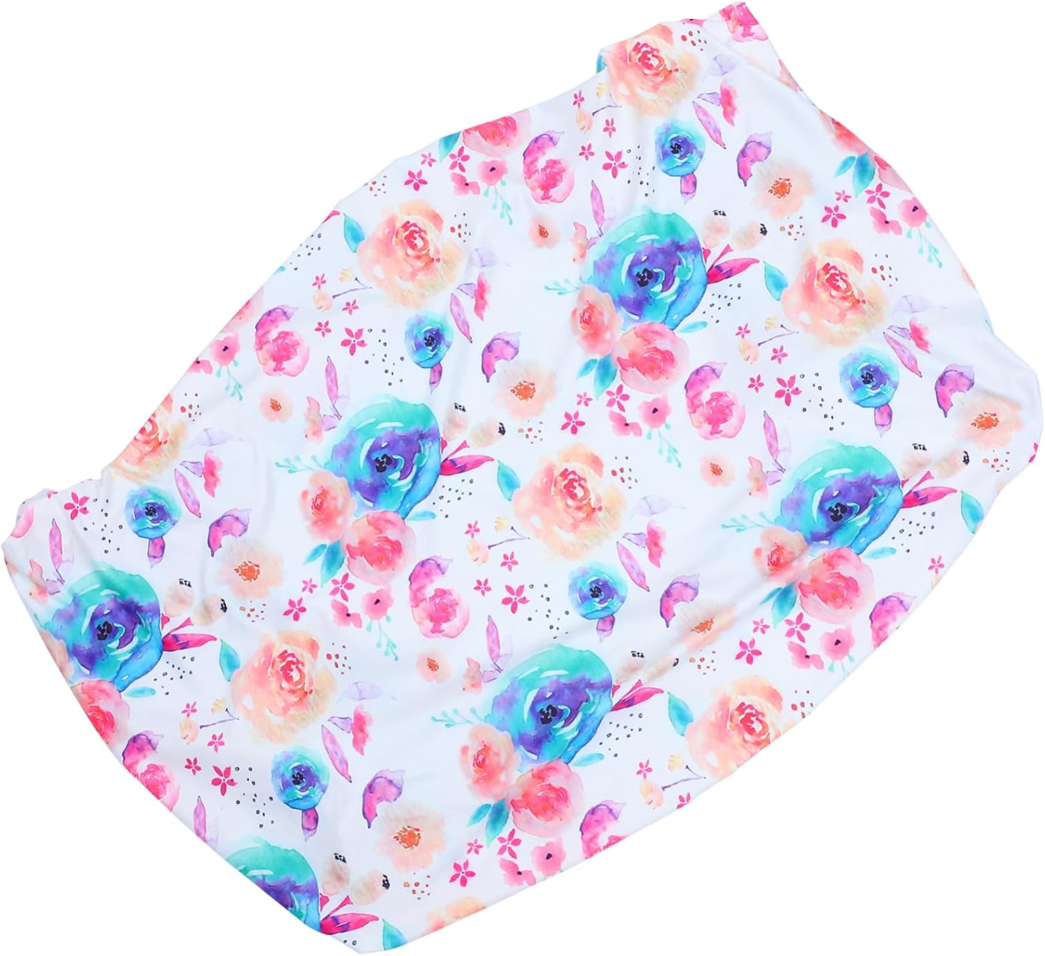 Floral Baby Changing Mat Cover for Newborns, Dismountable Cotton Changing Pad Sheet, Breathable Cradle Mattress Protector for Infant Care and Travel image number 6