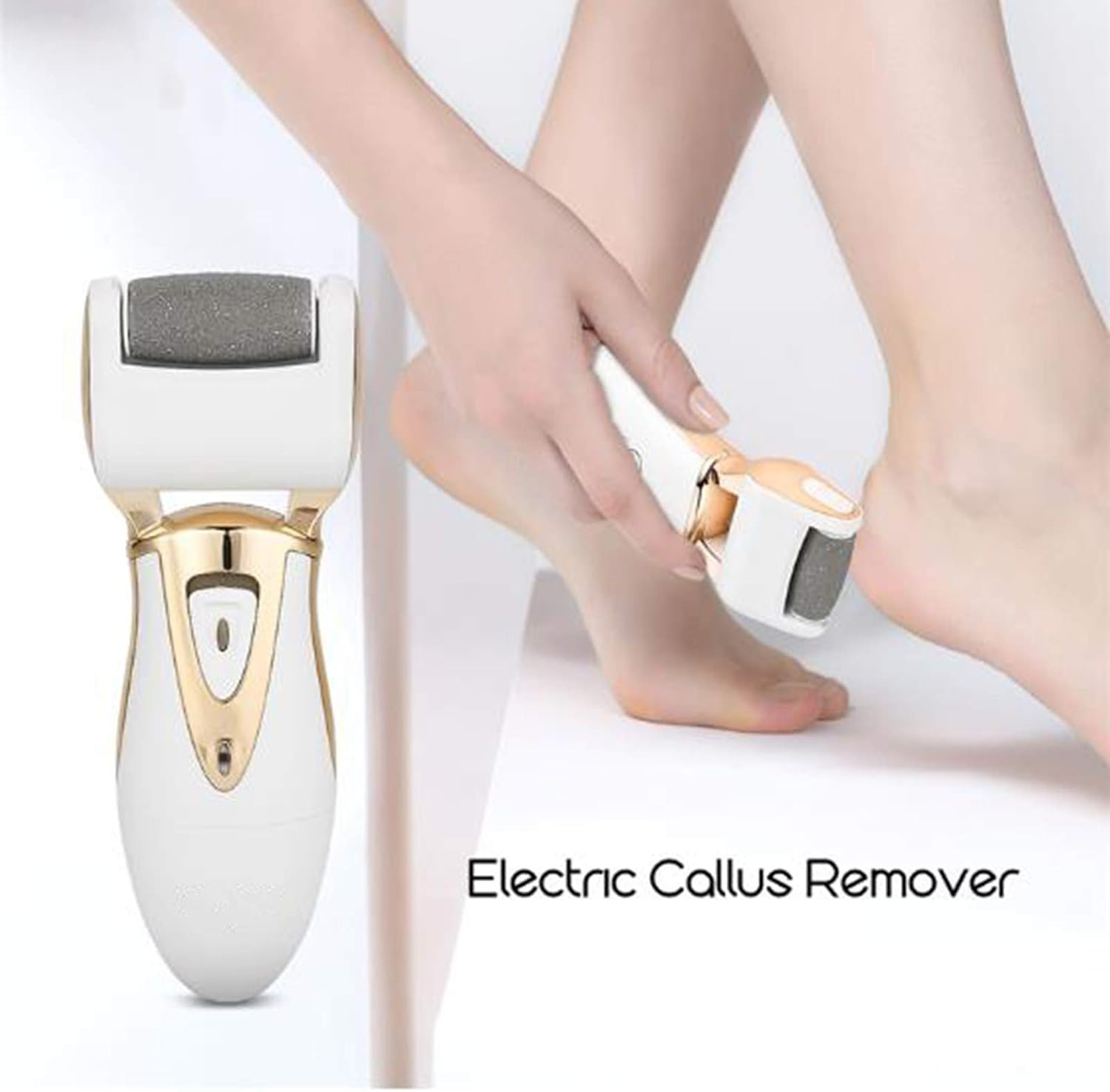 Portable Electric Hard Skin Remover, Electric Foot File,Rollers and Rechargeable Foot Care Tool for Dry Dead and Cracked Feet Velvet Smooth image number 5
