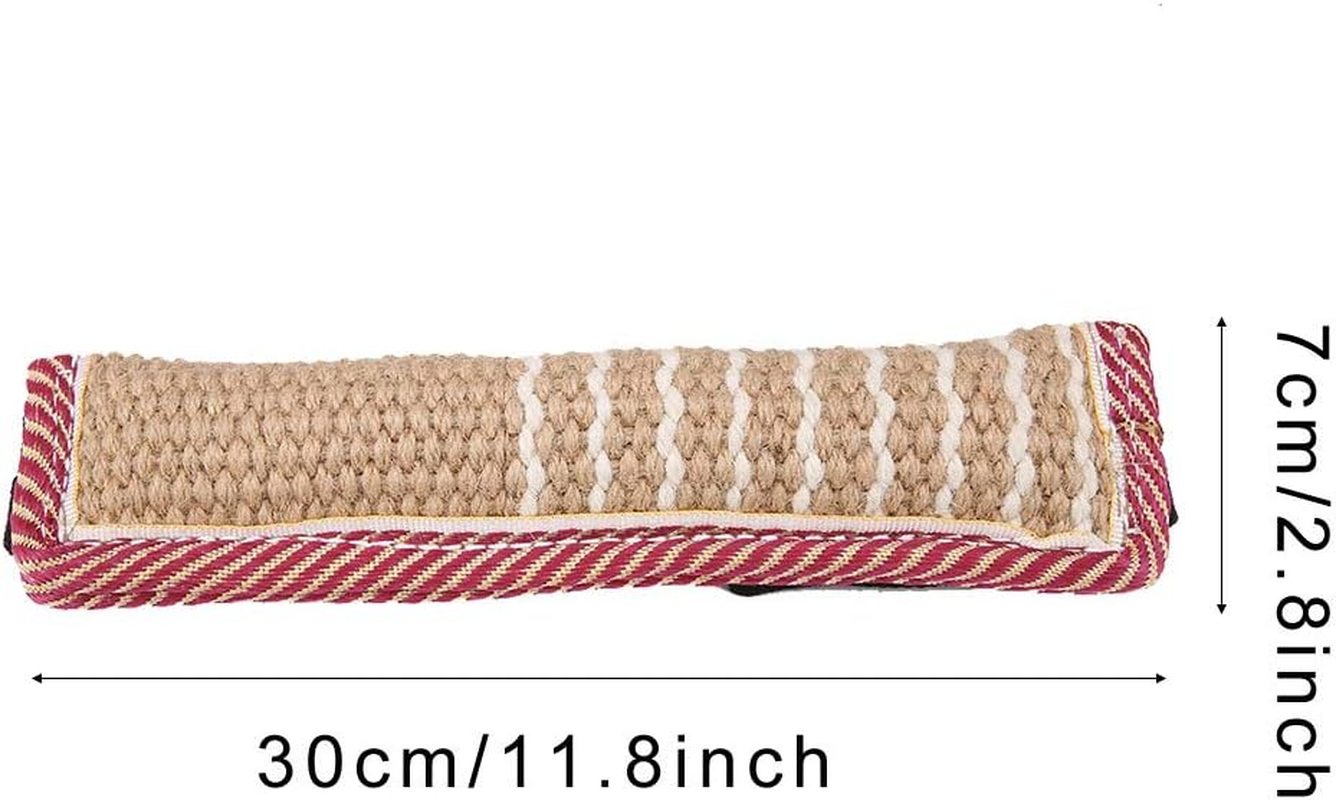 Durable Cotton Linen Pet Dog Tear Bite Training Rod Tug with Dual Handles Use It to Start Training Your Dog for Prey Drive, Exercise Pet'S Biting Ability image number 4