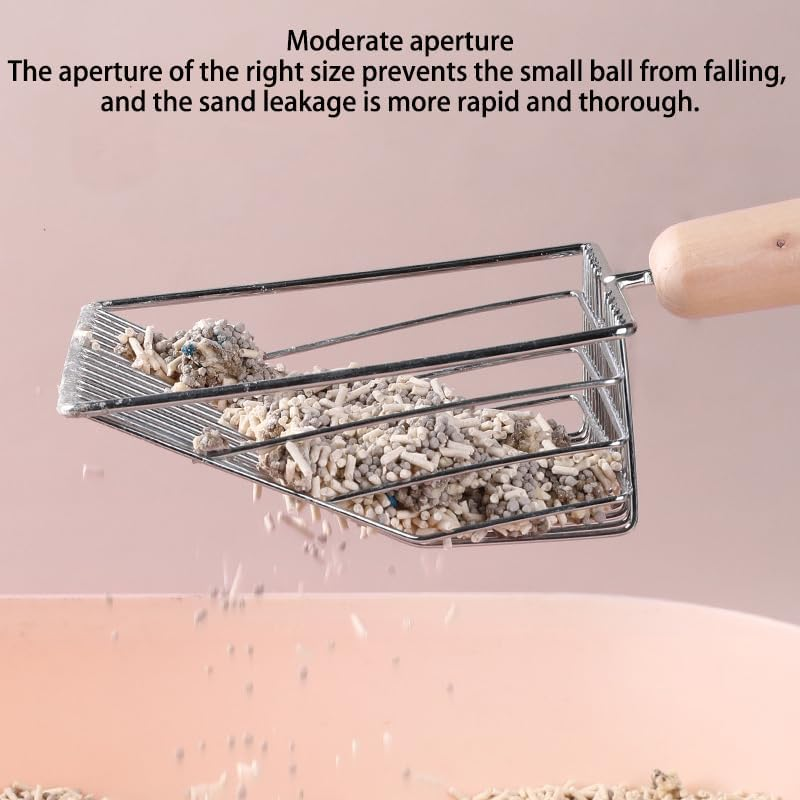 Kitty Litter Scoop ， Cat Litter Scoop Cat Litter Scoop with Holder for Reduces Dust Fast Sifting, Grey (Grey) image number 1