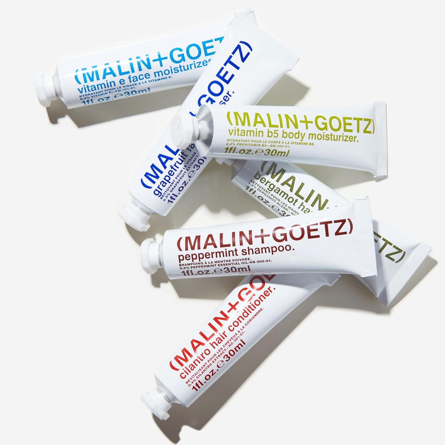 Malin + Goetz Essential Starter Kit- Including Hair Shampoo & Conditioner, Facial Cleanser & Moisturizer, Body Wash & Moisturizer, All Natural Ingredients, All Skin Types, Cruelty-Free, Vegan image number 3