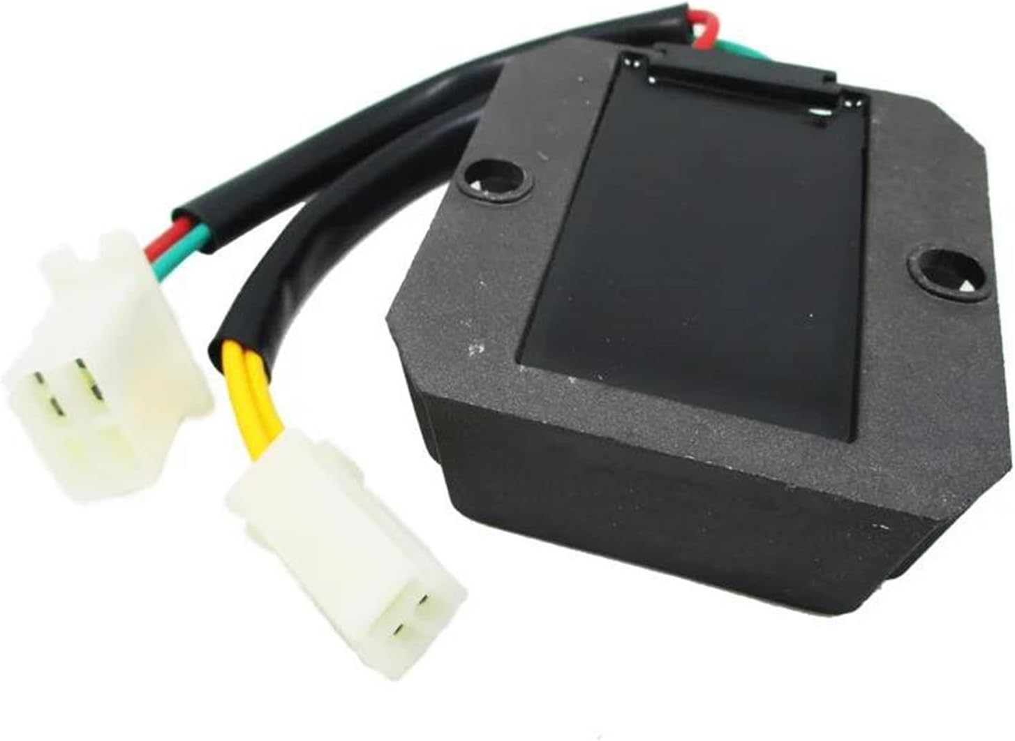 Rectifier Parts 12V Motorcycle Voltage Regulator Rectifier for CH125 CH150 CN250 1986-2001 5 Wires 2-Plugs image number 1