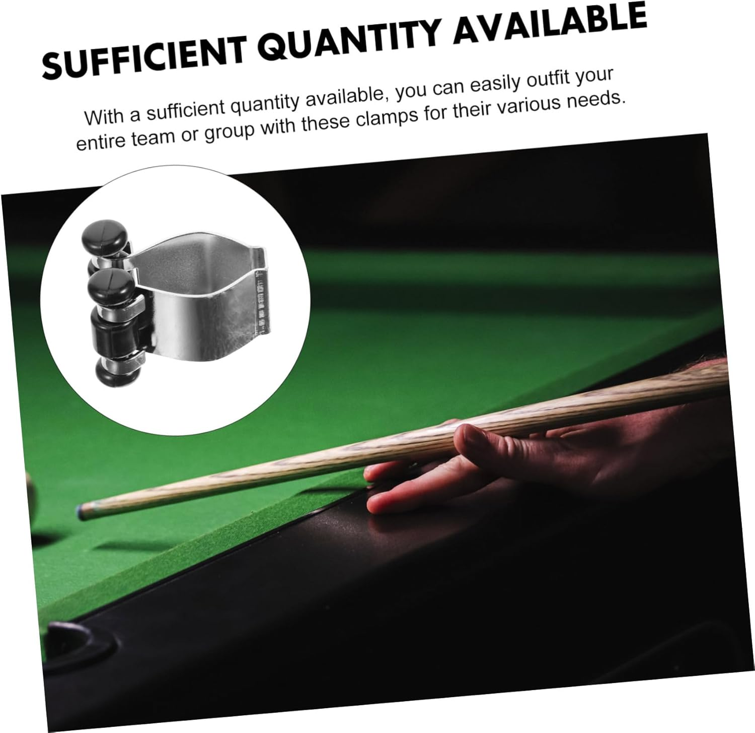 COOLHIYA 5Pcs Pool Cue Clip Wall Cue Rack Rod Holder Wall Pole Clamp Pool Cue Holder Pool Cue Rack Fishing Rod Pod Cue Stick Holder Fishing Rod Rack Fishing Rod Clamp Pole Holding Rack image number 3