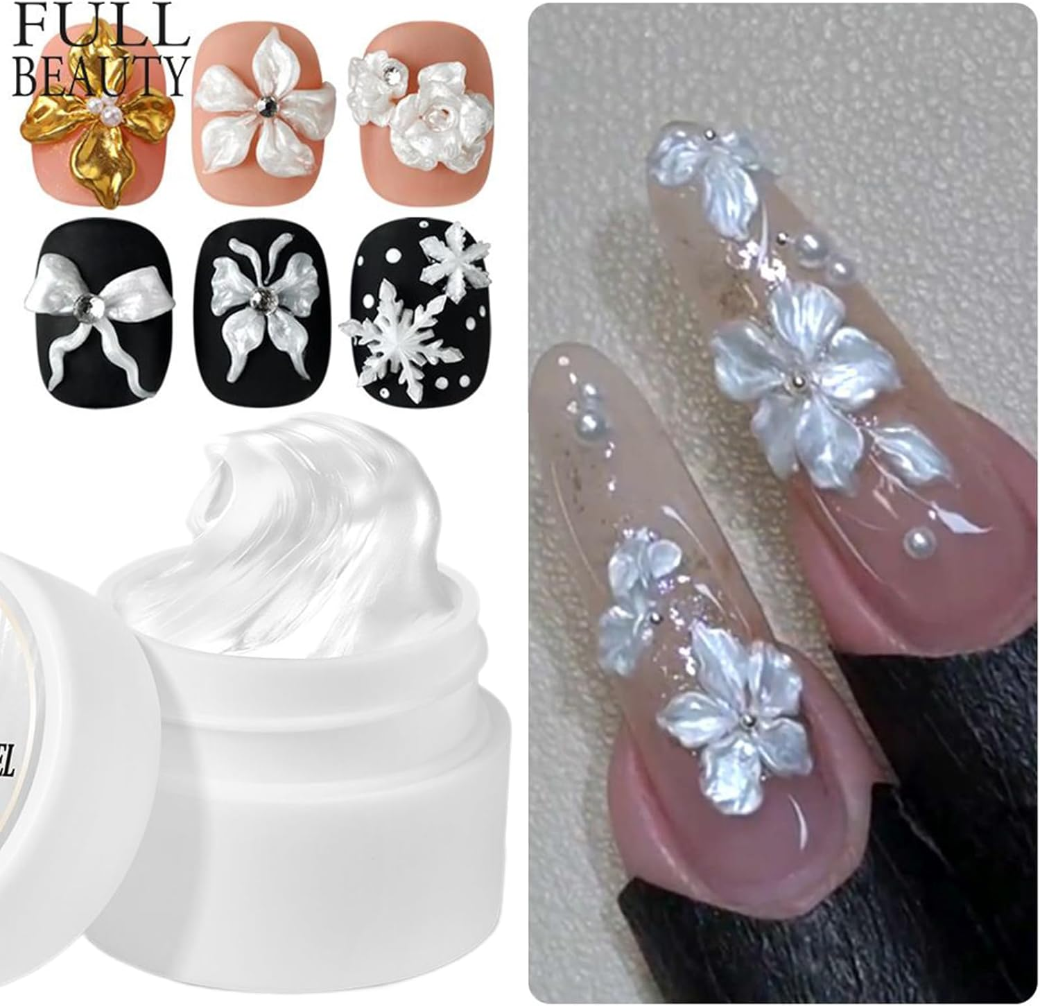 Sculpting Gel for Nails - Solid Builder Nail Gel | 5Ml Non- Sticky Manicure Builder for Molding Carving Extension Design Women Home Salon image number 1