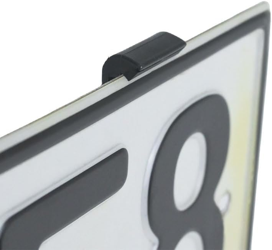 4Pcs Frameless License Plate Mount, Car License Plate Holder,Frameless Invisible Number Holder Clips Bracket Front and Rear Car Tags image number 2