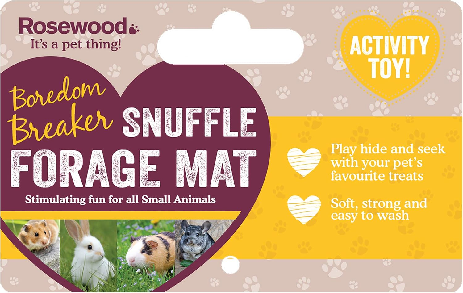 Rosewood Boredom Breaker Snuffle Forage Mat for Small Animals image number 2
