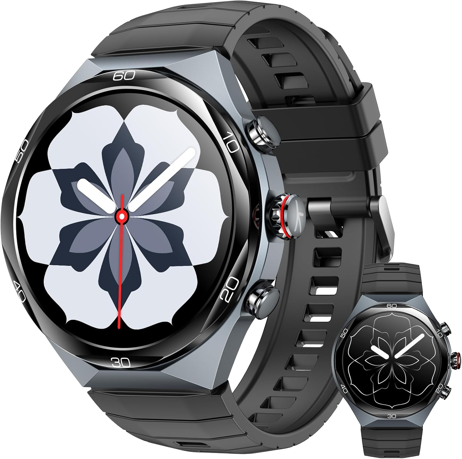 Kieslect AI Smart Watch 1.46" AOD Display GPS Watch Bluetooth Calls Zero-Delay Smart Watches for Men Video Watch Face 14-Day Battery 5ATM Waterproof, 180+ Sports Modes （Elite2） image number 3