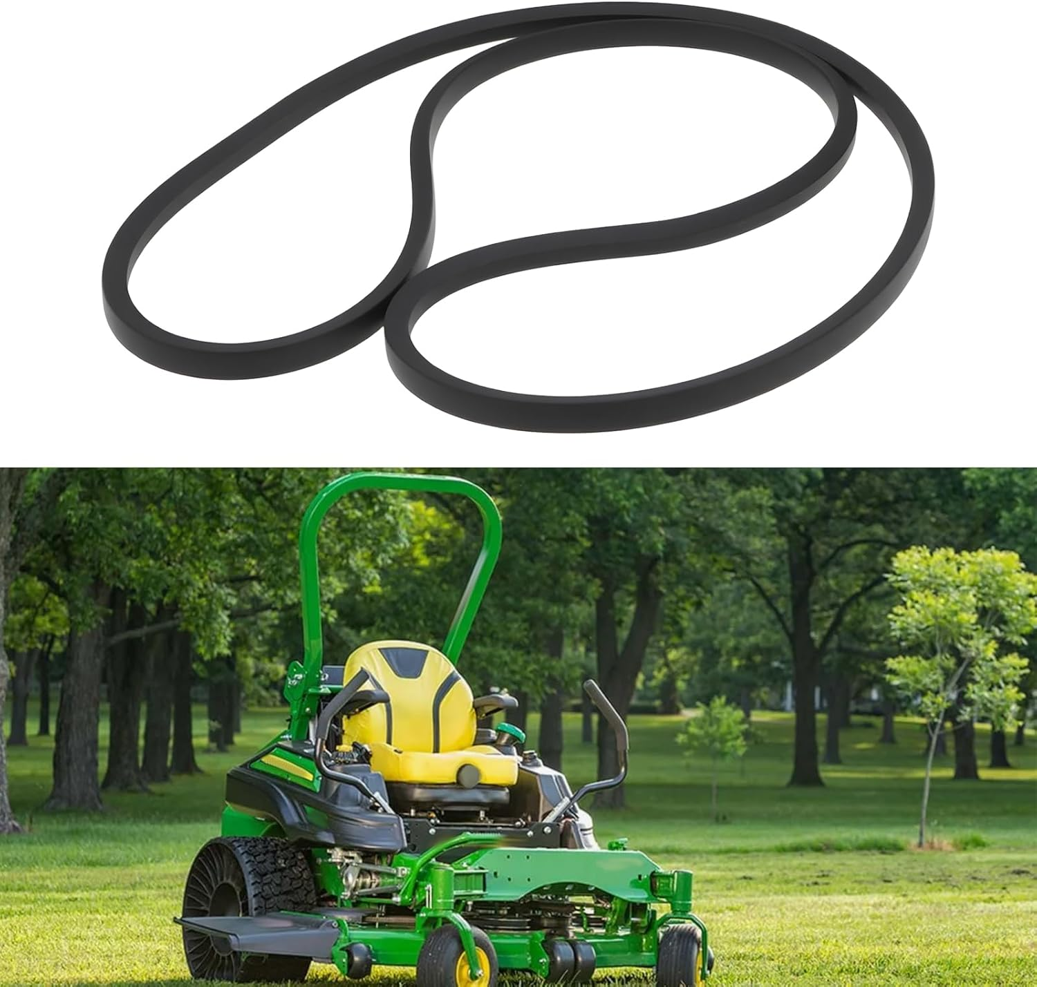 Ecsing Lawn Mower Drive Belt GX26401 1549X13X8Mm Compatible with John Deere Ztrak Z235 Z255 Z335 Z345 Z355 Z375 image number 3