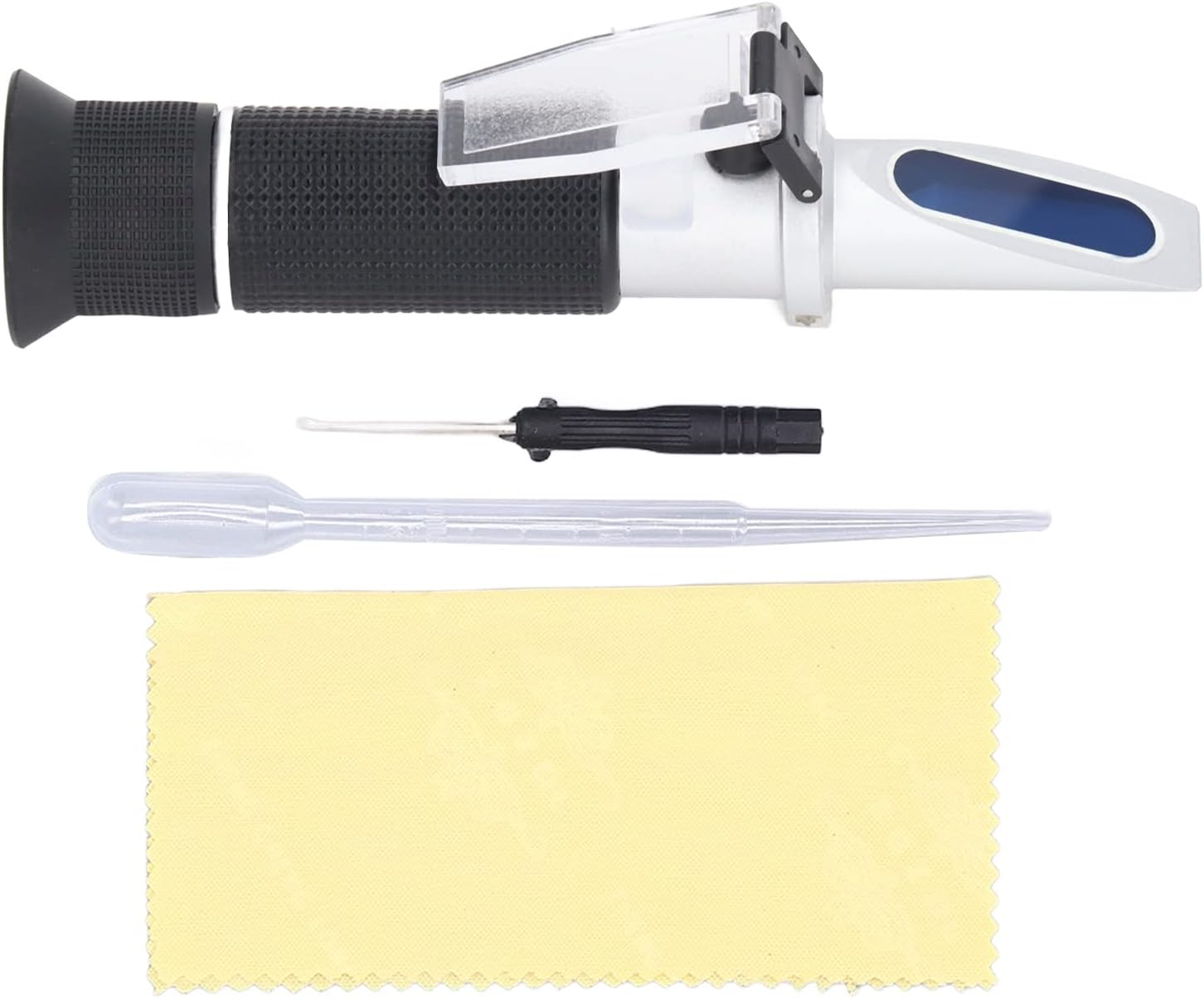 Brix Refractometer, Dual Scale Specific and Brix Digital Handheld Refractometer 0%~32% Honey Moisture Tester, Hydrometer in Wine Making and Beer Brewing, Homebrew Kit image number 2