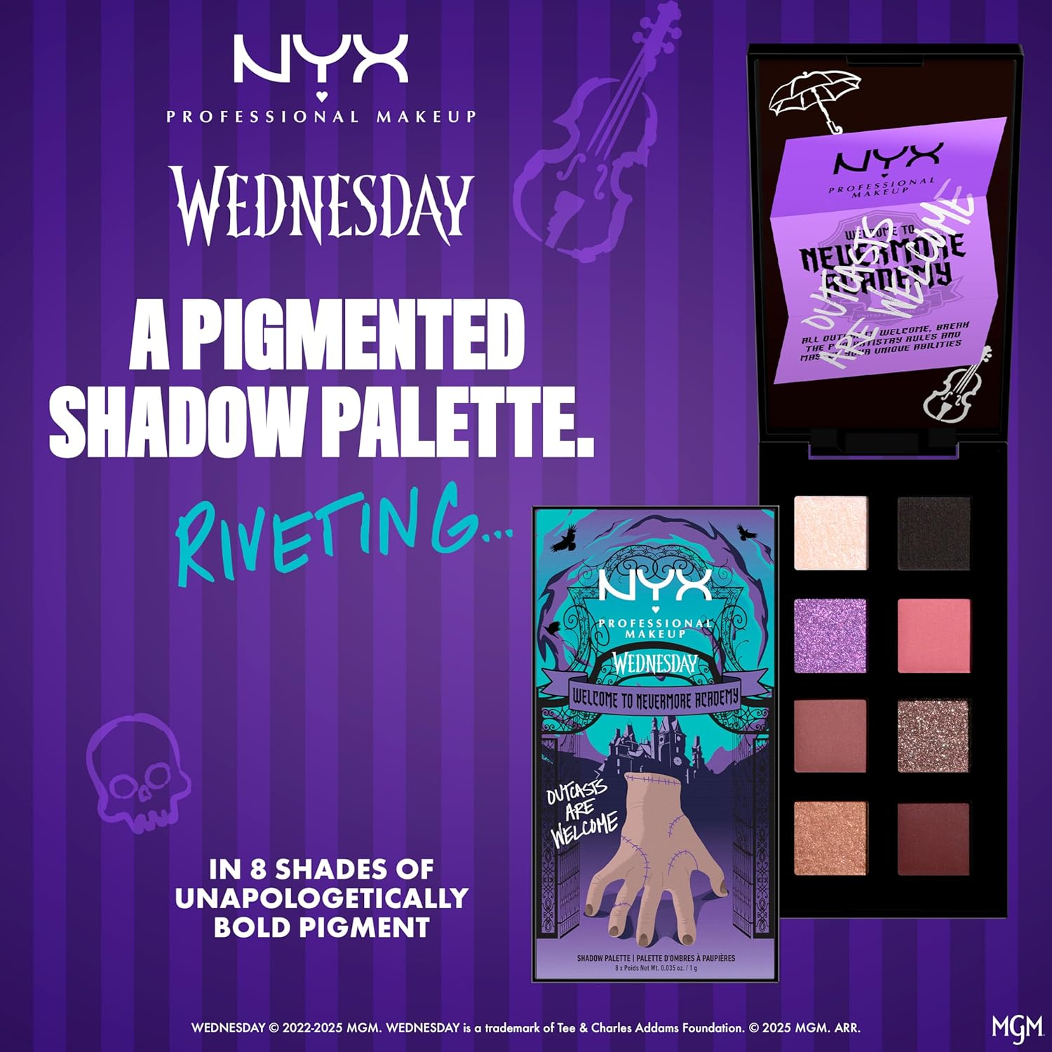 NYX Professional Makeup Wednesday the Nevermore Academy Palette